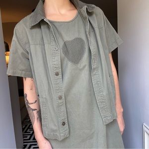 90’s Two Piece Cotton Dress and Jacket!